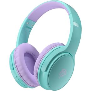 TOGETOP B06 Colorful Kids Bluetooth Headphones with Mic, 93dB Volume Limited, 50H Playtime, Stereo Sound, USB-C, AUX Cable for Boys and Girls, iPad, Tablet, School, Airplane Travel in Saudi Arabia