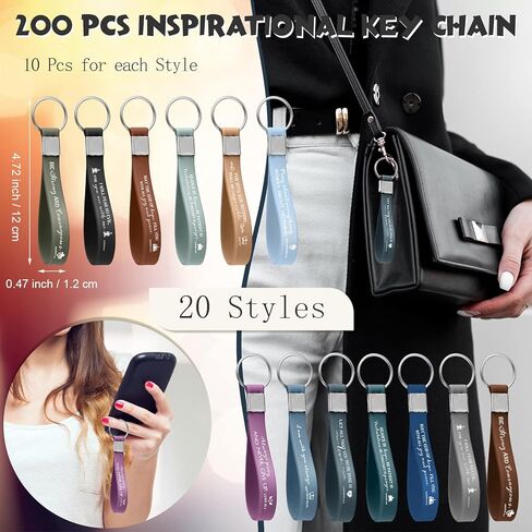 Unittype 200 قطعة عيد الميلاد المسيحية الكتاب المقدس الآية سلاسل المفاتيح ملهمة الكتاب المقدس Keyrings هدية الدينية السائبة للكنيسة in Saudi Arabia