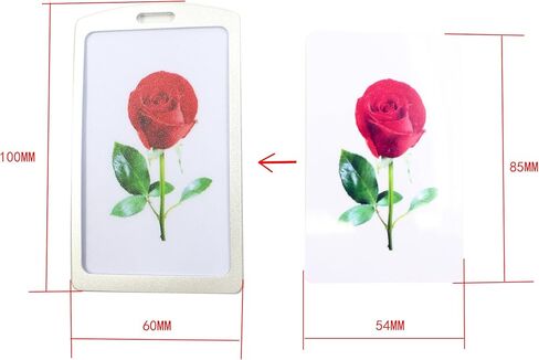 KINGSUM Aluminum Badge Holder with Detachable Neck Lanyard/Strap for ID Card, Working Card, Name Tag (Silver) in Kuwait