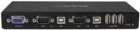StarTech.com 2-port KVM Console Adapter - Laptop-to-Server - Rackmount Crash Cart Adapter (SV231USBLC) in Saudi Arabia