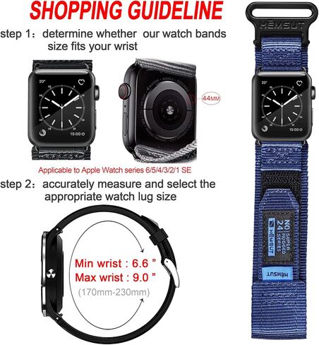 متوافق مع سوار ساعة Apple، حزام رياضي من النايلون المتين للغاية مع تصميم حلقة منسوجة لساعة iWatch 49 مم/42 مم/44 مم/45 مم 38 مم/40 مم/41 مم، حزام بديل متين لسلسلة Ultra 8/7/6/5/4/3/2/ 1/س رجال نساء in Kuwait