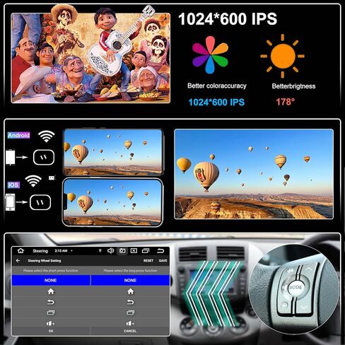 راديو السيارة NVGOTEV لسيارة Toyota RAV4 2006 2007 2008 2009 2010 2011 2012 7 بوصة IPS تطبيق CarPlay Android Auto Stereo DVD Player GPS Navi مع بلوتوث SWC 4G/WiFi FM/AM RDS (وحدة المعالجة المركزية ثماني النواة، ذاكرة الوصول العشوائي 4 جيجابايت + ذاكرة الو in Kuwait