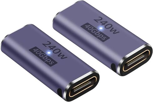 JORINDO 2 pcs Type-C PD 240W Converter,90 Degree USB-C Male to Female Fast Charging Adapter，Type-C Adapter Extender Compatible for Switch, Notebook Computers, Tablet (90° Elbow（Male to Female）) in Saudi Arabia