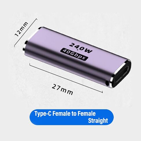 JORINDO 2 pcs Type-C PD 240W Converter,90 Degree USB-C Male to Female Fast Charging Adapter，Type-C Adapter Extender Compatible for Switch, Notebook Computers, Tablet (90° Elbow（Male to Female）) in Saudi Arabia