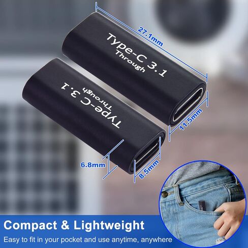 Leehitech USB 3.0 90 درجة زاوية يسار يمين USB-A ذكر إلى أنثى محول موصل موسع، محول تمديد USB 2 قطعة لأجهزة الكمبيوتر المحمولة، وشواحن الحائط، وبنوك الطاقة in Kuwait