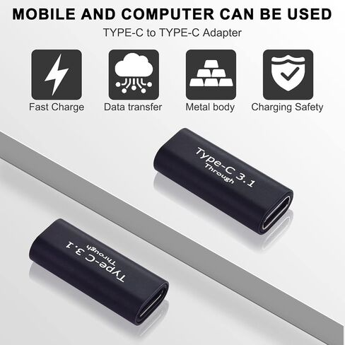 Leehitech USB 3.0 90 درجة زاوية يسار يمين USB-A ذكر إلى أنثى محول موصل موسع، محول تمديد USB 2 قطعة لأجهزة الكمبيوتر المحمولة، وشواحن الحائط، وبنوك الطاقة in Kuwait