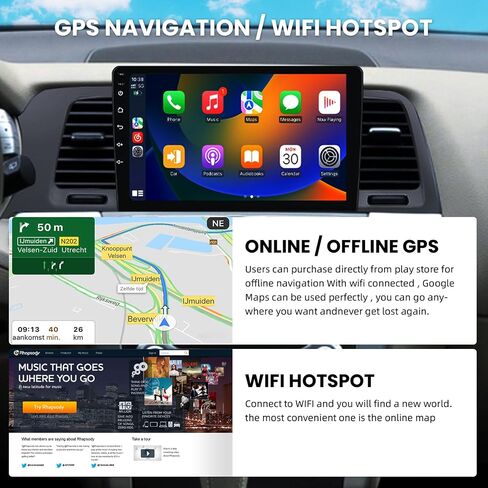 for Nissan Murano 2011-2014 Android Car Stereo Support Wireless Carplay Android Auto 2+32G with 9" Touchscreen GPS Navigation Bluetooth USB WiFi FM/RDS Radio Receiver AHD Backup Camera + External Mic in Saudi Arabia
