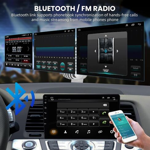 for Nissan Murano 2011-2014 Android Car Stereo Support Wireless Carplay Android Auto 2+32G with 9" Touchscreen GPS Navigation Bluetooth USB WiFi FM/RDS Radio Receiver AHD Backup Camera + External Mic in Saudi Arabia