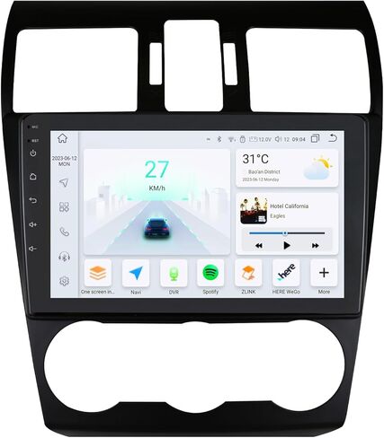 راديو سيارة ستيريو Android 12 8-Core 4G+32G لسيارة Subaru Forester Impreza WRX 2013-2015 مع Carplay اللاسلكي Android Auto 9 بوصة شاشة QLED واي فاي GPS ملاحة بلوتوث 5.0 in Kuwait
