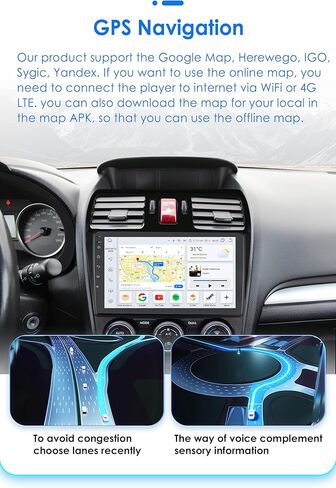 راديو سيارة ستيريو Android 12 8-Core 4G+32G لسيارة Subaru Forester Impreza WRX 2013-2015 مع Carplay اللاسلكي Android Auto 9 بوصة شاشة QLED واي فاي GPS ملاحة بلوتوث 5.0 in Kuwait