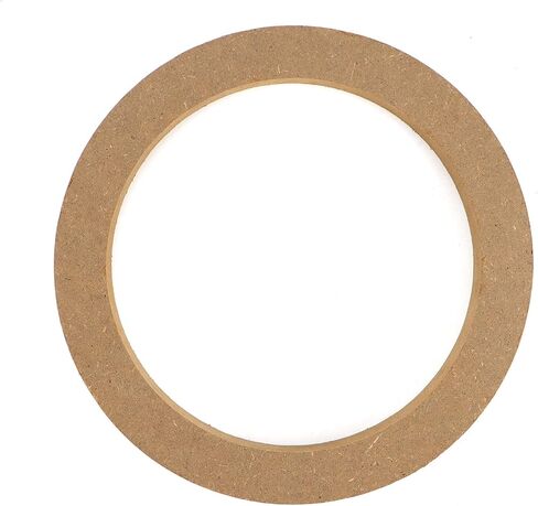 QWORK Wooden Speaker Spacer Rings, 8 Pcs 6.5" Car MDF Speaker Ring, MDF Tweeter Wood Rings for 6.5 Inch Speakers in Kuwait