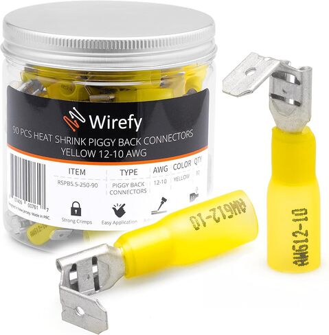Wirefy Wire Spade Connectors - Female Wire Connectors Kit - Quick Disconnect Wire Connectors - Electrical Spade Terminals - Blue 16-14 Gauge - 150 PCS in Saudi Arabia