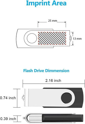 16GB Flash Drive 20 Pack, ABLAZE USB 2.0 Memory Stick with Lanyards in Saudi Arabia
