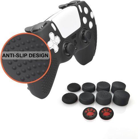 Bealuffe Controller Skin 2 Pack for PS5, Controller Cover for PS5 Silicone Protective Cover with Thumb Grip Caps in Kuwait