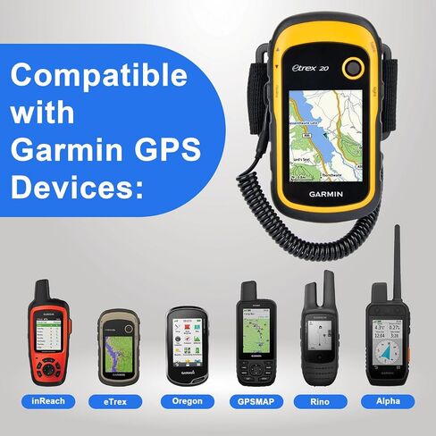 حبل حقيبة الظهر Healvaluefit لأجهزة GPS المحمولة من Garmin، ملحق تثبيت على ظهره للمشي لمسافات طويلة لأجهزة Garmin inReach eTrex GPSMAP Oregon Alpha Rino - رائع للمشي لمسافات طويلة وبدون استخدام اليدين in Kuwait