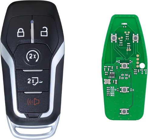 استبدال Yuksood Key Fob، مفتاح السيارة Fob متوافق مع 2015-2017 Ford F-150 F-250 F-350 F-450 Super Duty، 5 أزرار 902 ميجا هرتز M3N-A2C31243300 in Kuwait