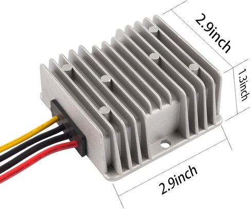 منظم تحويل الطاقة uxcell DC24V (20V~35V) إلى DC19V 5A 95W محول الجهد الكهربي المقاوم للماء in Saudi Arabia