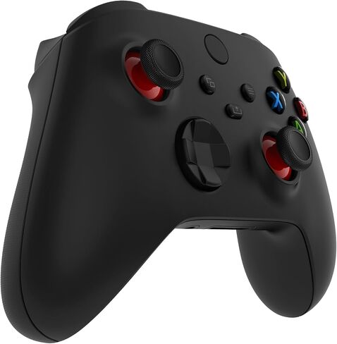 eXtremeRate Thumbsticks for Xbox Series X|S, 4PCS Replacement Joysticks Repair Kit for Xbox Wireless Controller, Custom Accessories Analog Stick for Xbox One S/X/Elite Controller - Carmine Red & Black in Kuwait