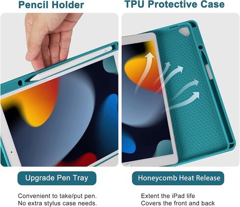 حافظة لوحة مفاتيح Eisuiyi لجهاز iPad الجيل العاشر 2022 مقاس 10.9 بوصة، لوحة مفاتيح لاسلكية قابلة للفصل بإضاءة خلفية 7 ألوان مع غطاء حماية مغناطيسي لجهاز iPad10، حامل أقلام مدمج، حماية كاملة، أسود in Kuwait