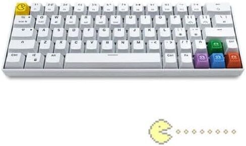 Ghost Man Retro Gaming Cartoon Pac Switch Mechanical MX Keyboard Keycaps Keys - 5 Keys Included in Saudi Arabia