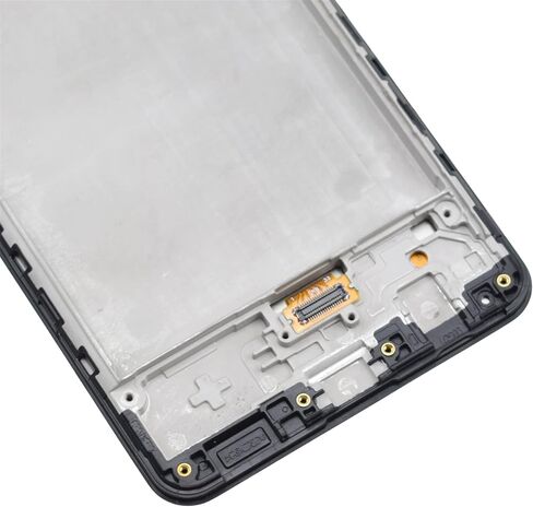 مجموعة محول رقمي بشاشة LCD كاملة تعمل باللمس لموبايل سامسونج جالاكسي A21s SM-A217F SM-A217M مع مجموعة ادوات واطار شاشة مثبت باللون الاسود 6.5 بوصة in Saudi Arabia