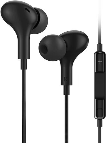 Coolden Wired Earbuds for iPhone 14/13/12/11 Earphones, in-Ear Headphones with Microphone Volume Control HiFi Stereo Headsets Compatible with iPhone 14 Pro/13Pro/12/11/XR/XS/X/7/7Plus/8/8Plus，Black in Kuwait