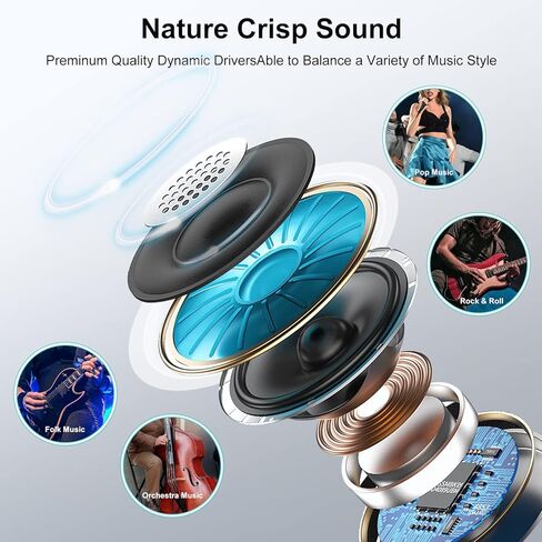 Coolden Wired Earbuds for iPhone 14/13/12/11 Earphones, in-Ear Headphones with Microphone Volume Control HiFi Stereo Headsets Compatible with iPhone 14 Pro/13Pro/12/11/XR/XS/X/7/7Plus/8/8Plus，Black in Kuwait