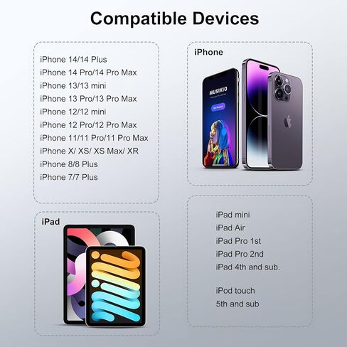 Coolden Wired Earbuds for iPhone 14/13/12/11 Earphones, in-Ear Headphones with Microphone Volume Control HiFi Stereo Headsets Compatible with iPhone 14 Pro/13Pro/12/11/XR/XS/X/7/7Plus/8/8Plus，Black in Kuwait