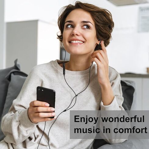 Coolden Wired Earbuds for iPhone 14/13/12/11 Earphones, in-Ear Headphones with Microphone Volume Control HiFi Stereo Headsets Compatible with iPhone 14 Pro/13Pro/12/11/XR/XS/X/7/7Plus/8/8Plus，Black in Kuwait