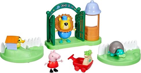 Peppa Pig Toys Peppa's Day at The Zoo Playset, 2 Figures and 6 Themed Accessories, 3-Inch Scale Preschool Toy for Kids Ages 3 and Up in Saudi Arabia