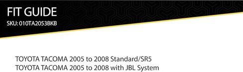 Scosche TA2053BKB متوافق مع 2005-2011 Toyota Tacoma Double Din Dash Kit (أسود) in Saudi Arabia