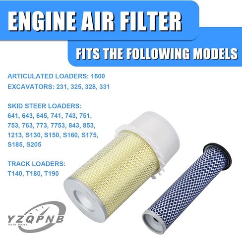 Air Filter Kit 6598492 6598362 Compatible with Bobcat Loaders 641 643 645 741 743 751 753 763 773 843 853 1213 7753 S130 S150 S160 S175 S185 S205 Excavators 325 328 331 in Kuwait