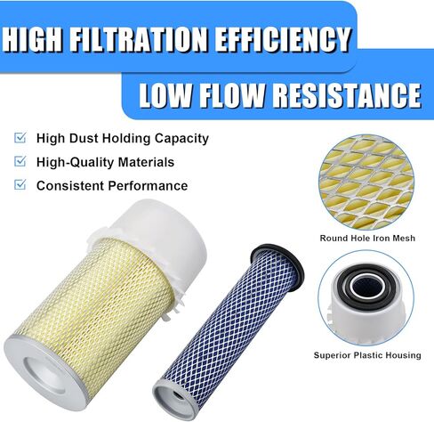 Air Filter Kit 6598492 6598362 Compatible with Bobcat Loaders 641 643 645 741 743 751 753 763 773 843 853 1213 7753 S130 S150 S160 S175 S185 S205 Excavators 325 328 331 in Kuwait