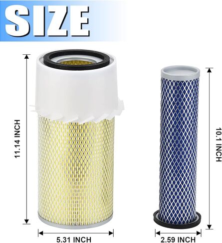 Air Filter Kit 6598492 6598362 Compatible with Bobcat Loaders 641 643 645 741 743 751 753 763 773 843 853 1213 7753 S130 S150 S160 S175 S185 S205 Excavators 325 328 331 in Kuwait