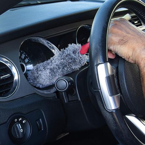 Barrett-Jackson Microfiber Duster & Detail Brush with Soft Grip Handle in Saudi Arabia