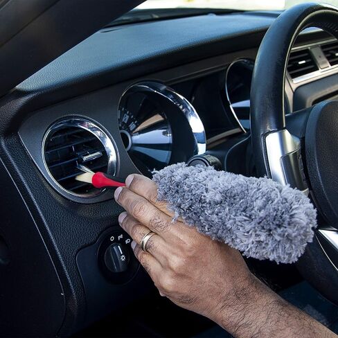 Barrett-Jackson Microfiber Duster & Detail Brush with Soft Grip Handle in Saudi Arabia