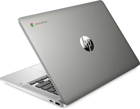 HP Chromebook 14a-na1097nr 14-Inch Touchscreen HD Laptop Intel Pentium Silver N6000 4GB LPDDR4x RAM, 64GB eMMC, Intel UHD Graphics, Micro SD Reader, WiFi, Bluetooth, ChromeOS, Mineral Silver (Renewed) in Saudi Arabia