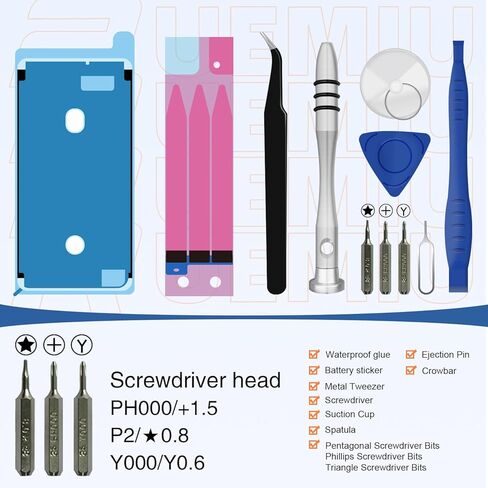 بطارية بديلة من RUEMIU لهاتف iPhone 6S Plus، 5000mah 2024 جديدة ذات سعة عالية مطورة لنماذج بطارية iPhone 6S Plus A1634 A1687 A1699 مع مجموعة أدوات إصلاح احترافية كاملة in Kuwait