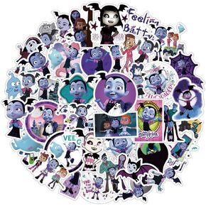 50 قطعة من ملصقات فامبيرينا الجمالية الملونة من الفينيل مقاومة للماء لزجاجة المياه واللابتوب وممتص الصدمات والسيارة والدراجة والامتعة والجيتار ولوح التزلج in Kuwait