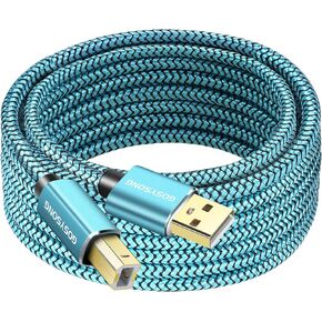 GOSYSONG USB C Printer Cable 15ft, USB B to USB C Printer Cable, High Speed Printer Cord Compatible with Pinter,Scanner,Fax,Midi Keyboard in Kuwait