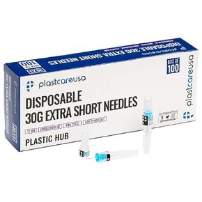 100 Disposable Dental Needles in Perforated Box (27G Long), Length 30mm