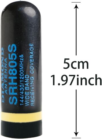 SRH805S Universal Walkie Talkie Short Replacement Antenna VHF/UHF 144/430/1200MHz SMA-Male Antenna for BTECH PUXING Kenwood HYT Radios(2 Pack) in Saudi Arabia