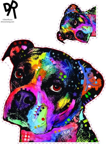 Enjoy It Dean Russo Cat Vinyl Stickers Decal for Cars and Windows | Outdoor-Rated Vinyl Decal For Cars, Windows, Bumpers, Laptops, And Crafts Featuring Dean Russo Pit Bull Artwork in Saudi Arabia