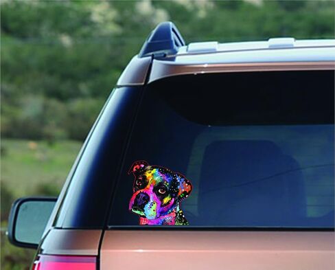 Enjoy It Dean Russo Cat Vinyl Stickers Decal for Cars and Windows | Outdoor-Rated Vinyl Decal For Cars, Windows, Bumpers, Laptops, And Crafts Featuring Dean Russo Pit Bull Artwork in Saudi Arabia