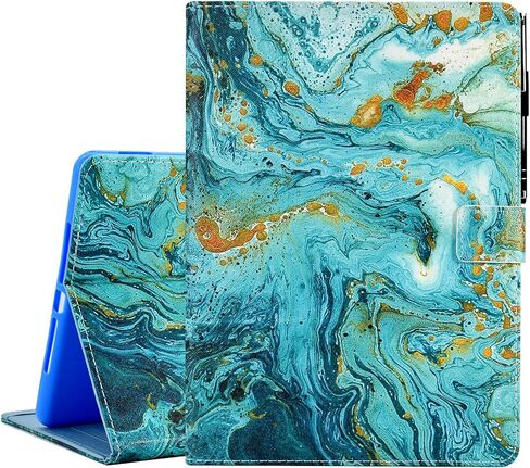 حافظة KEROM لجهاز Fire HD 10 & 10 Plus Tablet (الجيل الحادي عشر، إصدار 2021)، حافظة قابلة للطي من جلد البولي يوريثان للكمبيوتر اللوحي Fire HD 10.1 بوصة 2021، مع خاصية النوم التلقائي، الطائر الطنان in Saudi Arabia