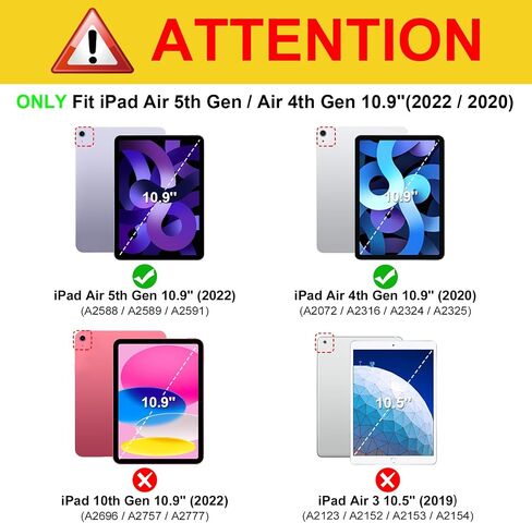 Fintie SlimShell Case for iPad Air 11-inch M2 (2024), iPad Air 5th Generation (2022) / iPad Air 4th Gen 10.9 Inch - [Magnetic Clasp] Lightweight Stand Case with Frosted Back Cover, Lilac Purple in Saudi Arabia