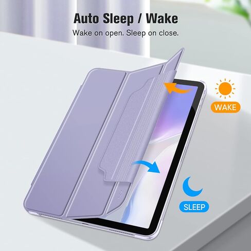 Fintie SlimShell Case for iPad Air 11-inch M2 (2024), iPad Air 5th Generation (2022) / iPad Air 4th Gen 10.9 Inch - [Magnetic Clasp] Lightweight Stand Case with Frosted Back Cover, Lilac Purple in Saudi Arabia