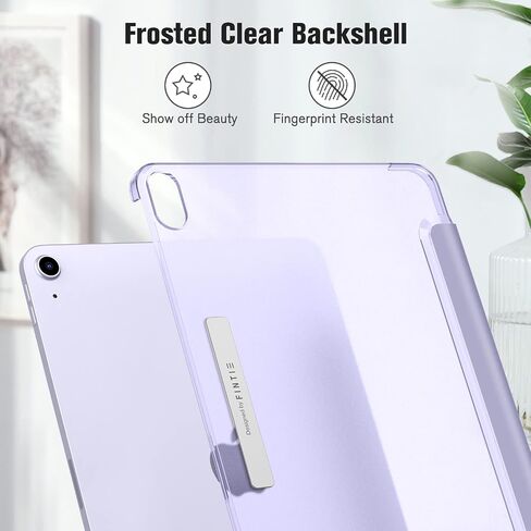 Fintie SlimShell Case for iPad Air 11-inch M2 (2024), iPad Air 5th Generation (2022) / iPad Air 4th Gen 10.9 Inch - [Magnetic Clasp] Lightweight Stand Case with Frosted Back Cover, Lilac Purple in Saudi Arabia