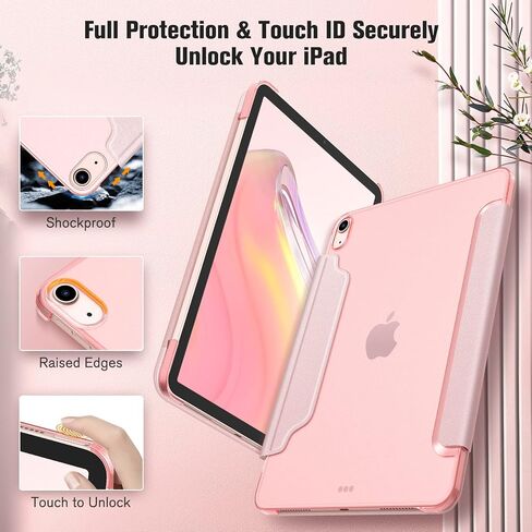 Fintie SlimShell Case for iPad Air 11-inch M2 (2024), iPad Air 5th Generation (2022) / iPad Air 4th Gen 10.9 Inch - [Magnetic Clasp] Lightweight Stand Case with Frosted Back Cover, Lilac Purple in Saudi Arabia