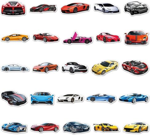 ملصقات سيارة عتيقة مقاومة للماء للأطفال، عبوة من 50 قطعة من الملصقات الجمالية لزجاجات المياه والكمبيوتر المحمول وأجهزة الكمبيوتر المحمولة وأجهزة الكمبيوتر المحمولة ولوح التزلج وخوذة الدراجة اللطيفة من VSCO هدية للأولاد والبنات والأطفال والمراهقين والبالغي in Kuwait